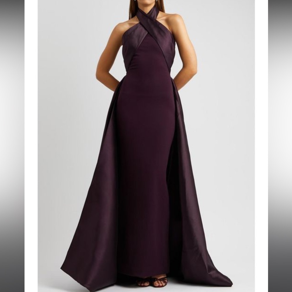 Solace London Rumi Maxi Dress in Plum